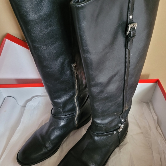 Coach MulanCalf Black tall Boot 8m - Picture 2 of 9